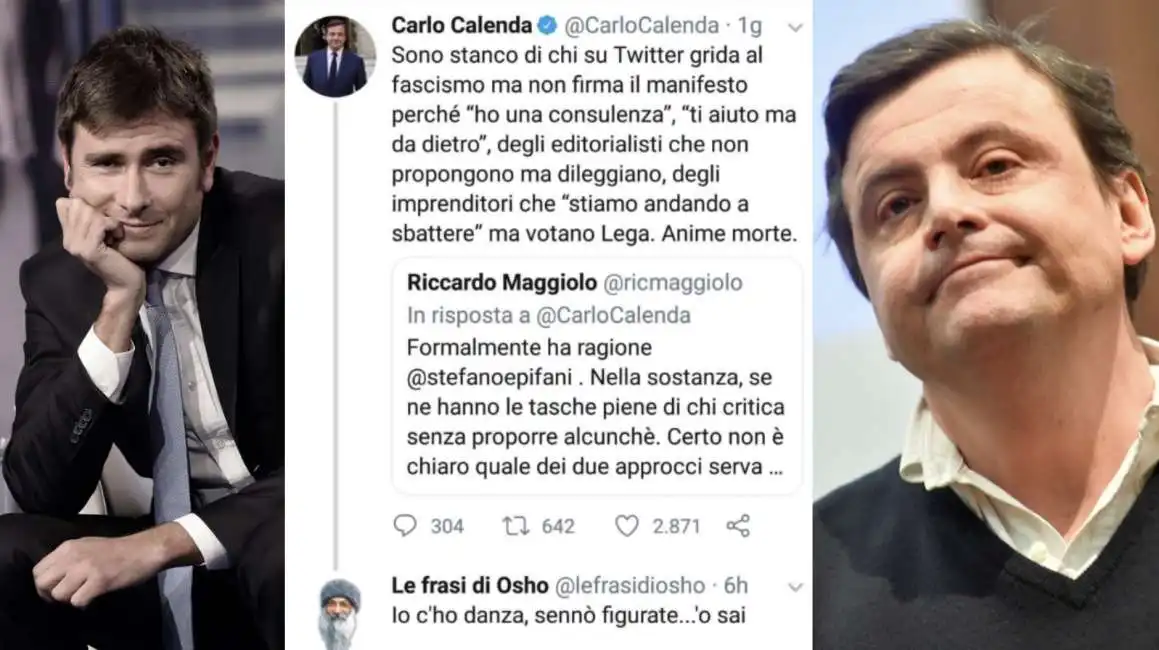 carlo calenda di battista osho