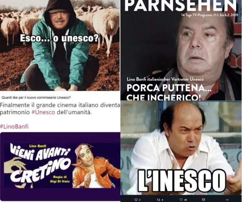 lino banfi all'unesco