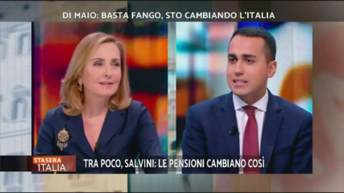 stasera italia palombelli di maio