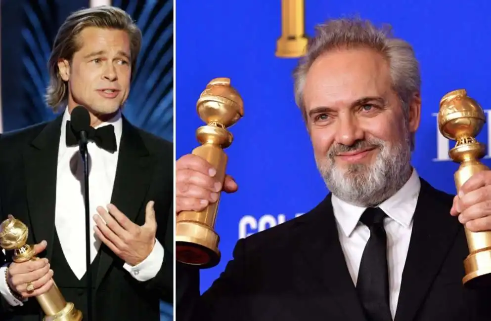 brad pitt sam mendes golden globe 2020golden