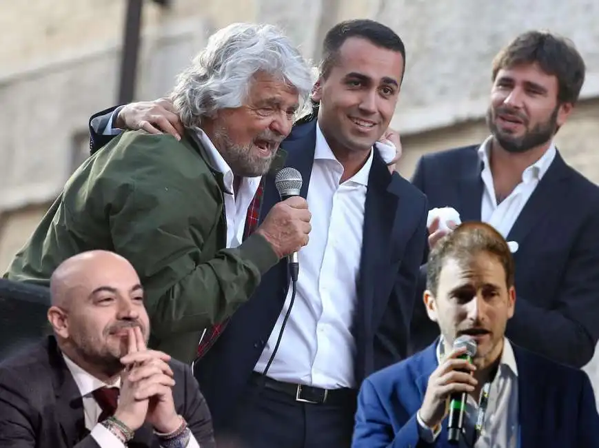 gianluigi paragone davide casaleggio beppe grillo luigi di maio alessandro di battista