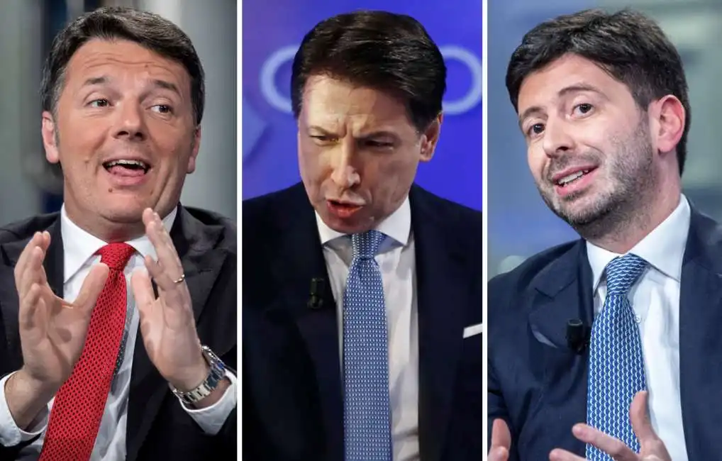 matteo renzi giuseppe conte roberto speranza