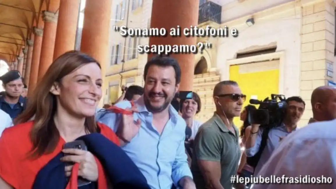 matteo salvini lucia borgonzoni citofono