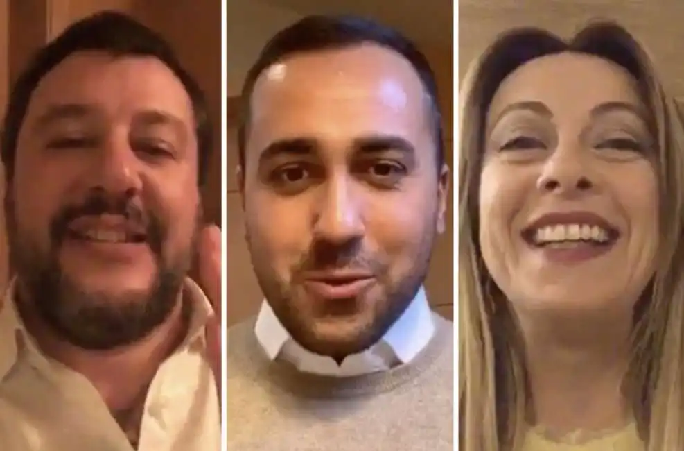 matteo salvini luigi di maio giorgia meloni