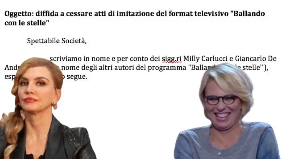 milly carlucci maria de filippi 