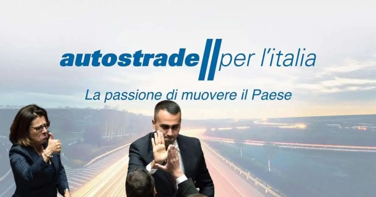 paola de micheli luigi di maio autostrade per l'italia