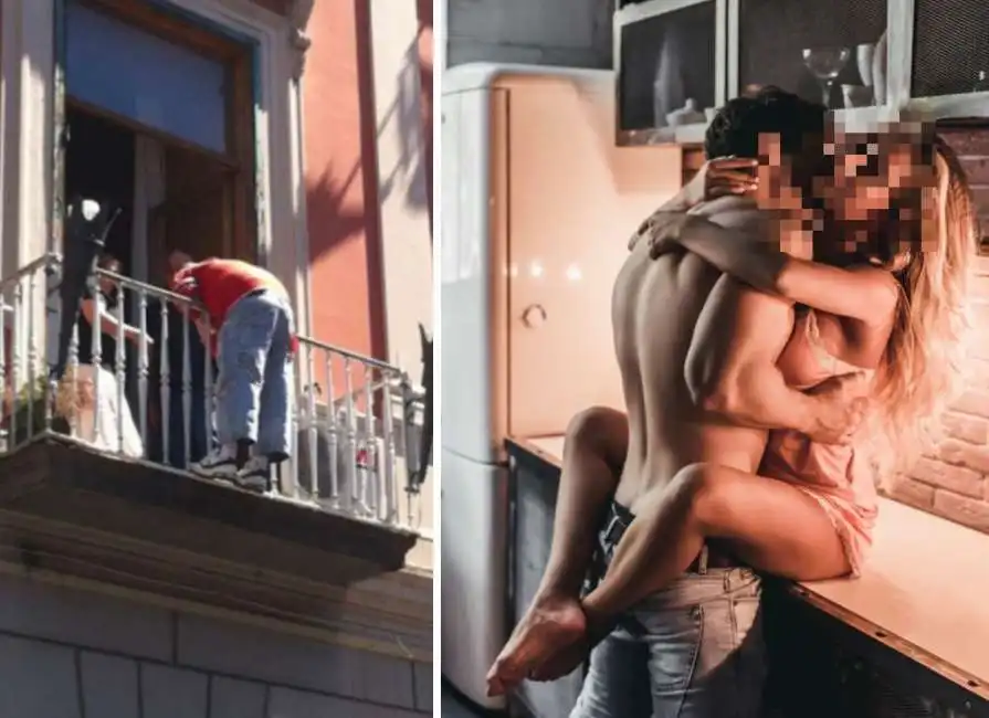 sesso cucina balcone