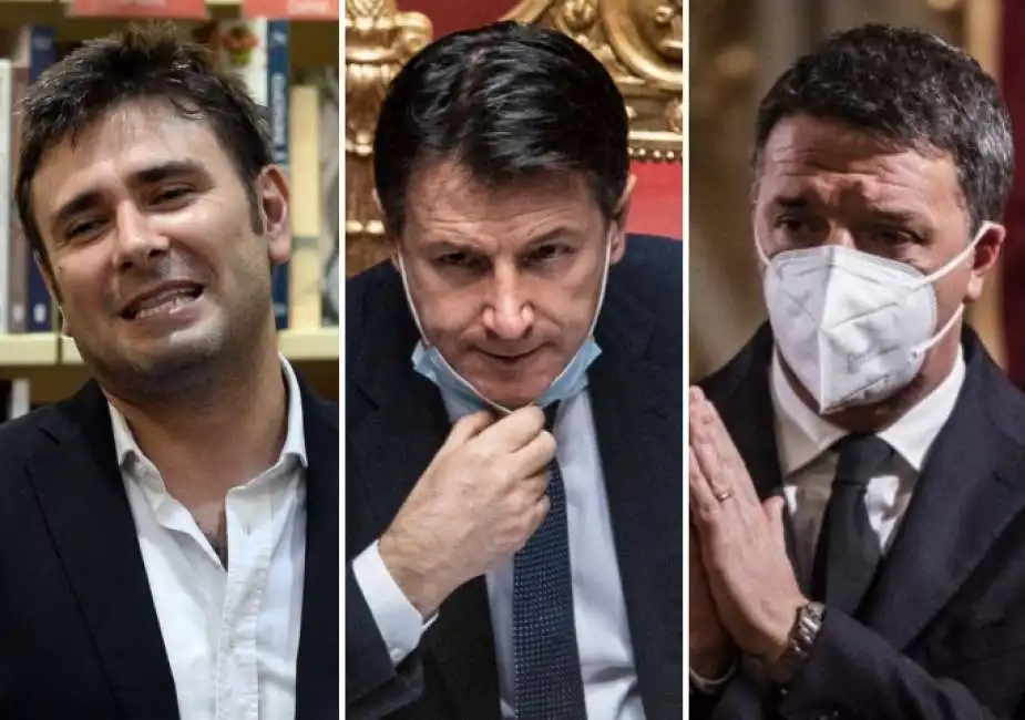 alessandro di battista giuseppe conte matteo renzi