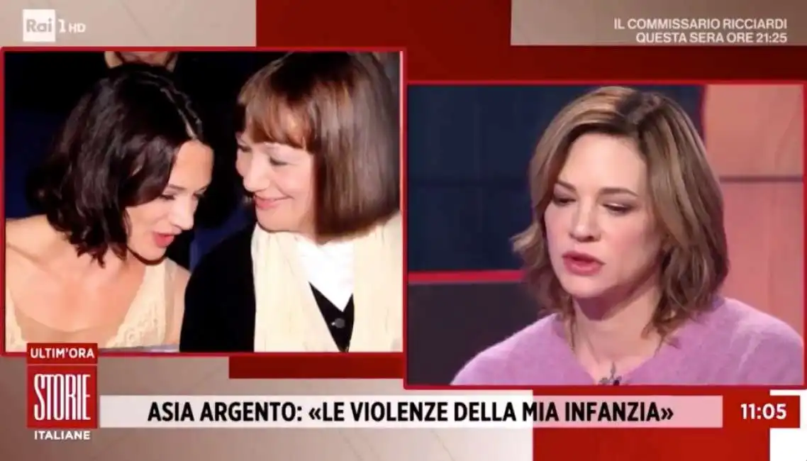 asia argento a 'storie italiane'-5