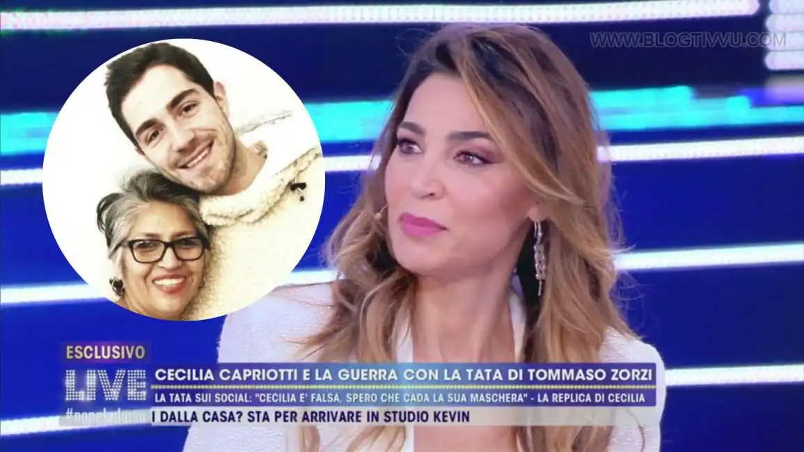 cecilia capriotti e la tata di zorzi 