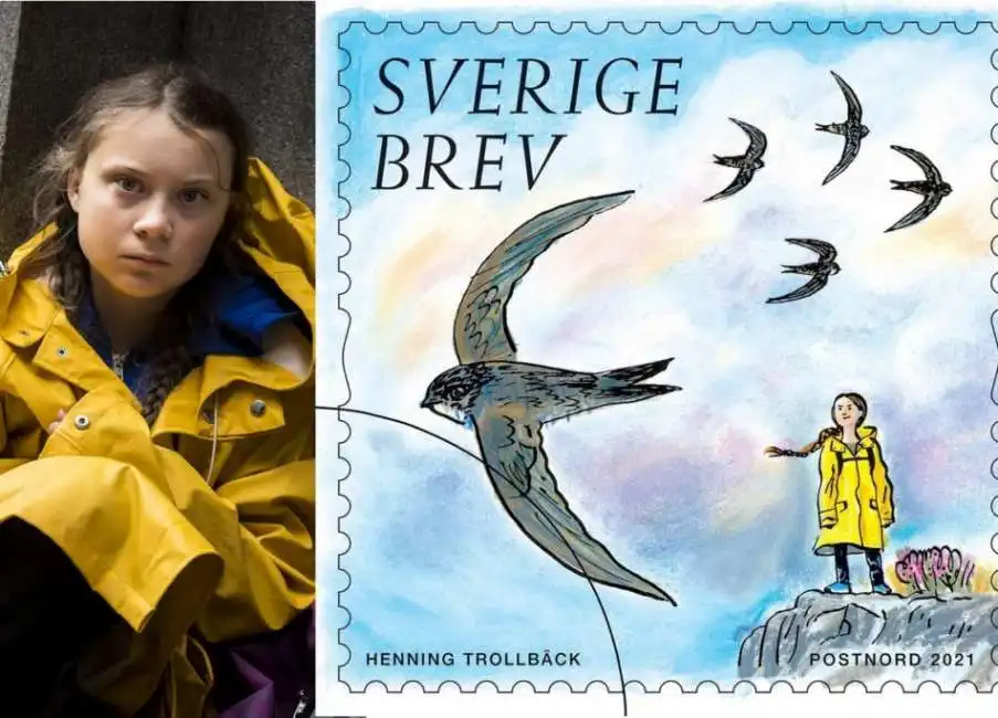 francobollo greta thunberg