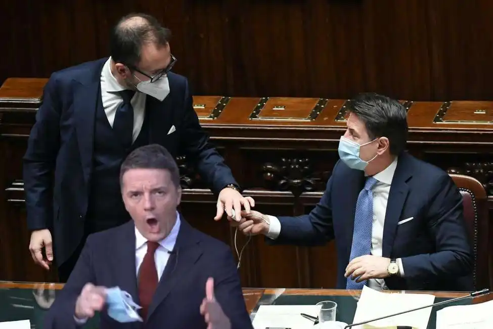 matteo renzi alfonso bonafede giuseppe conte