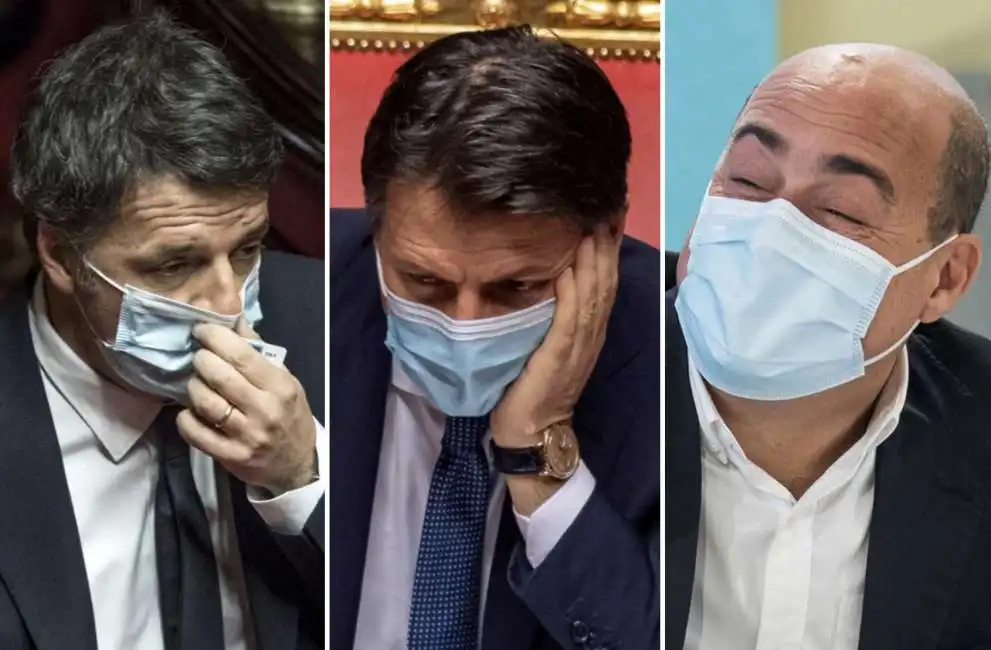 matteo renzi giuseppe conte nicola zingaretti