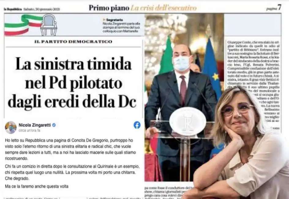 nicola zingaretti concita de gregorio