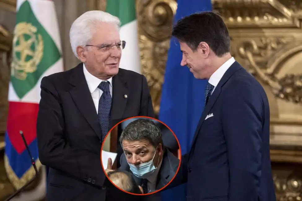 sergio mattarella giuseppe conte matteo renzi