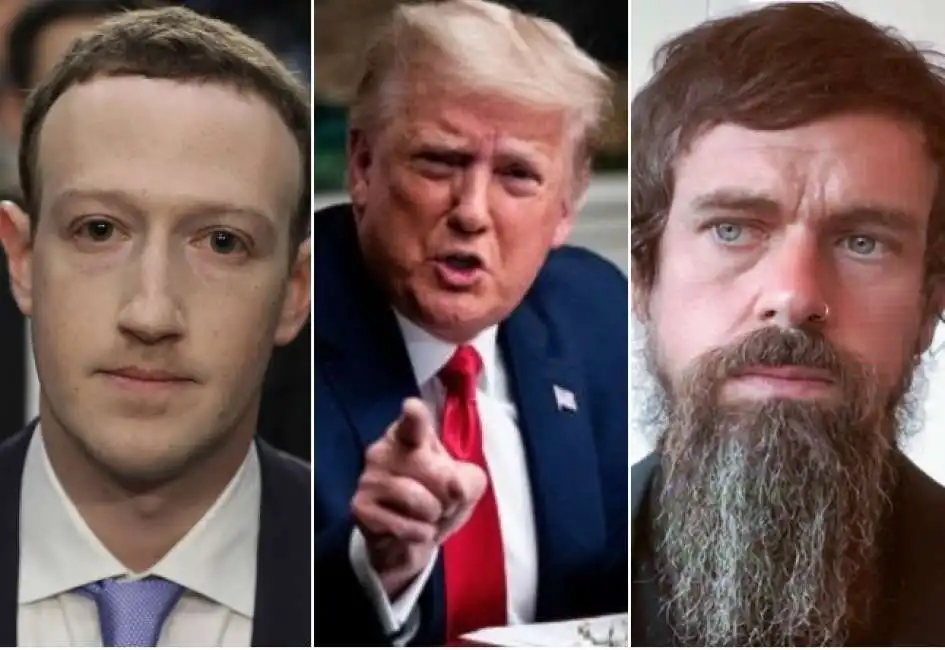 trump zuckerberg dorsey