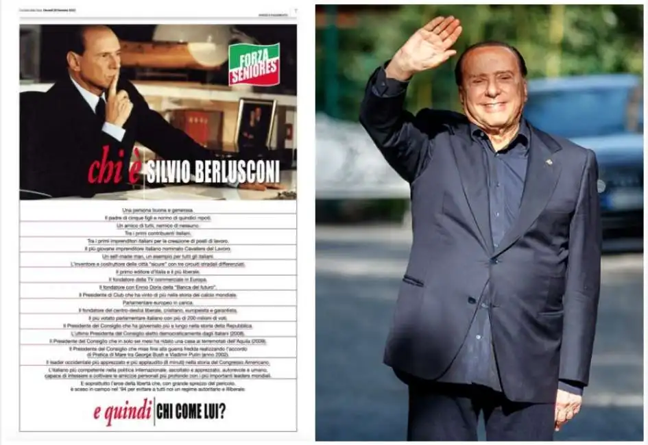 berlusconi pagina corriere