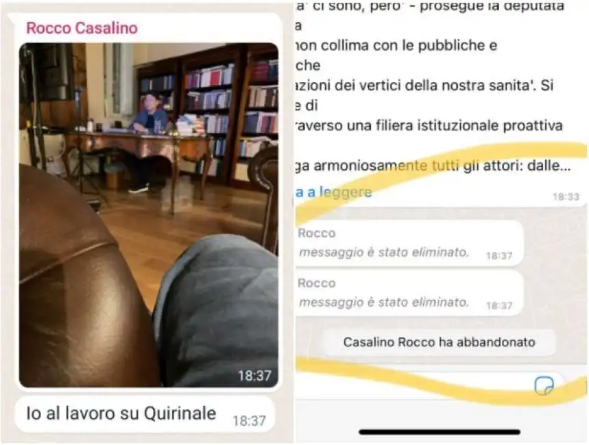 casalino conte riunione quirinale