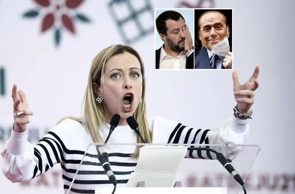 giorgia meloni matteo salvini silvio berlusconi 