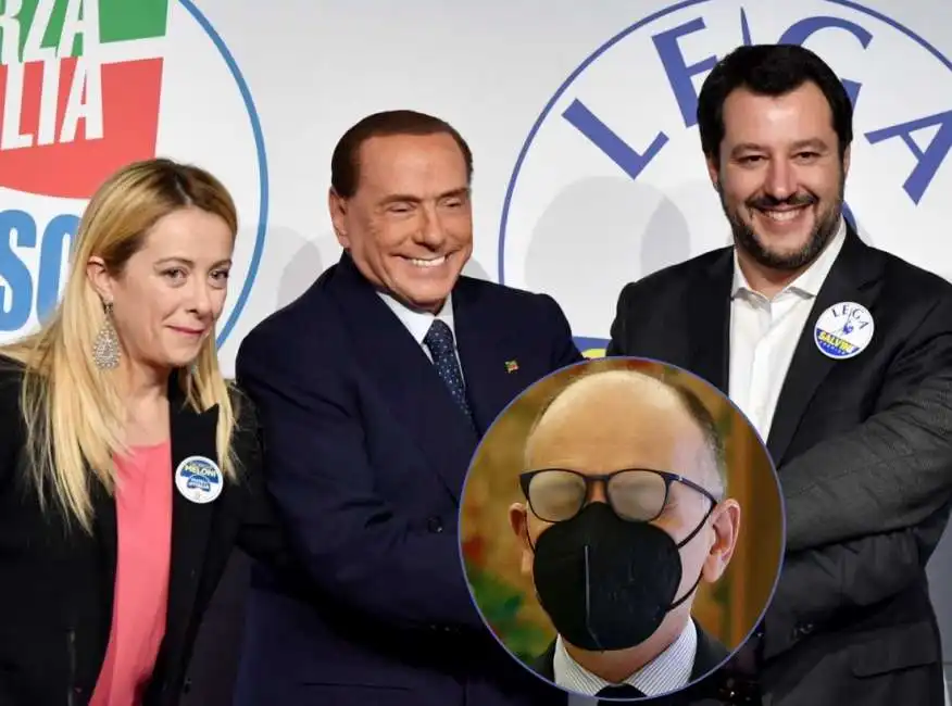 giorgia meloni silvio berlusconi matteo salvini enrico letta