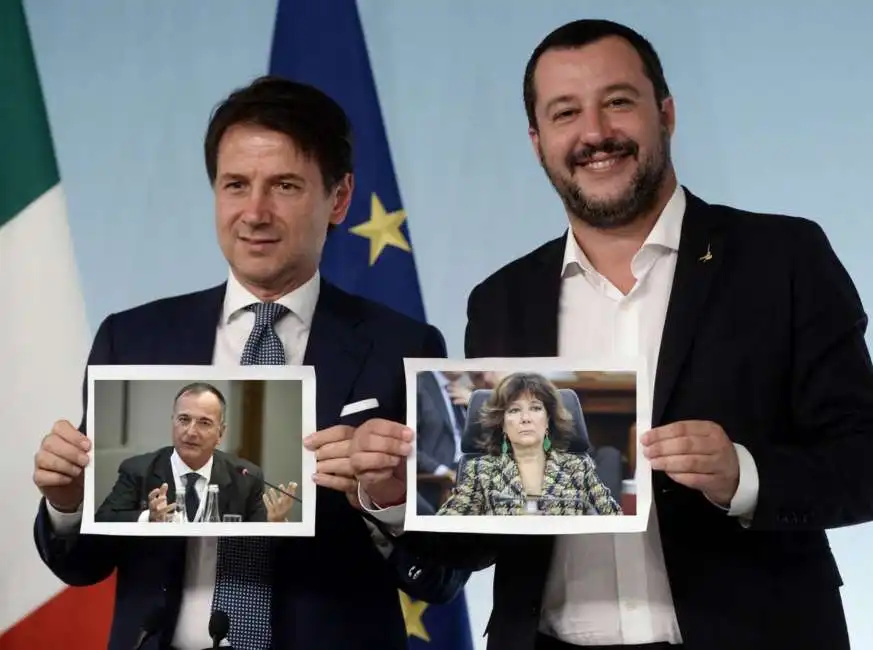 giuseppe conte matteo salvini franco frattini maria elisabetta alberti casellati 