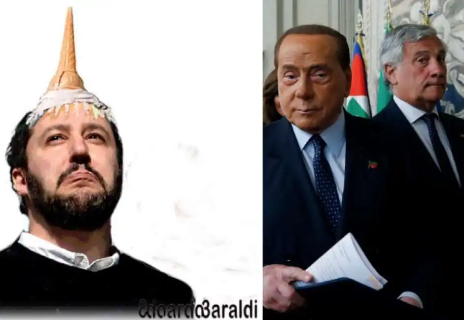 matteo salvini antonio tajani silvio berlusconi 