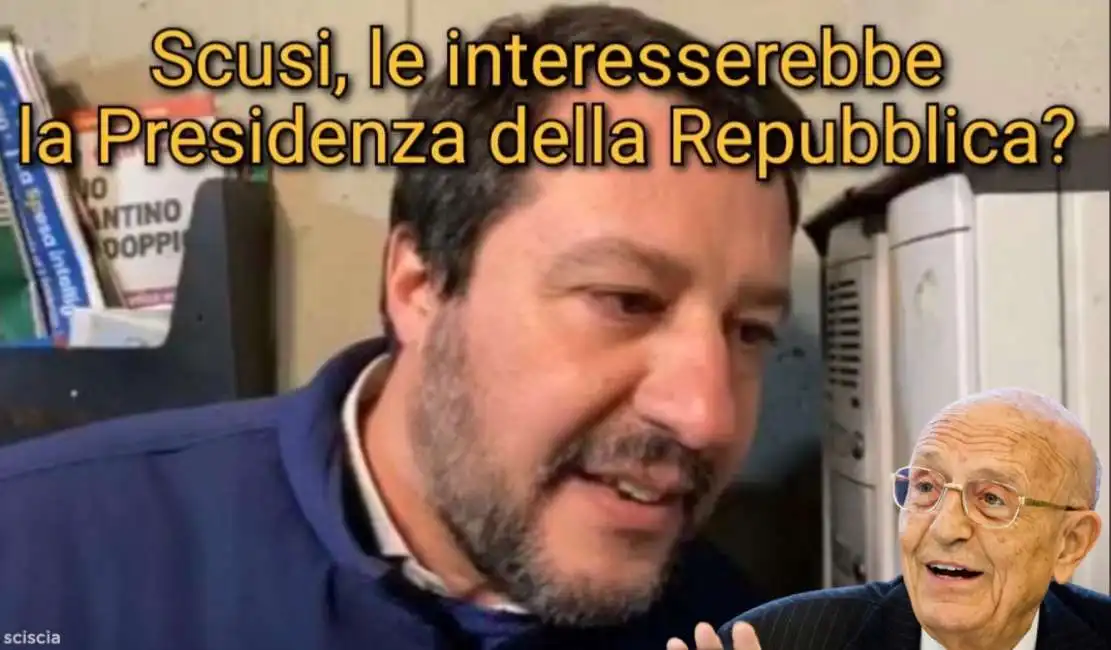 matteo salvini sotto casa di sabino cassese