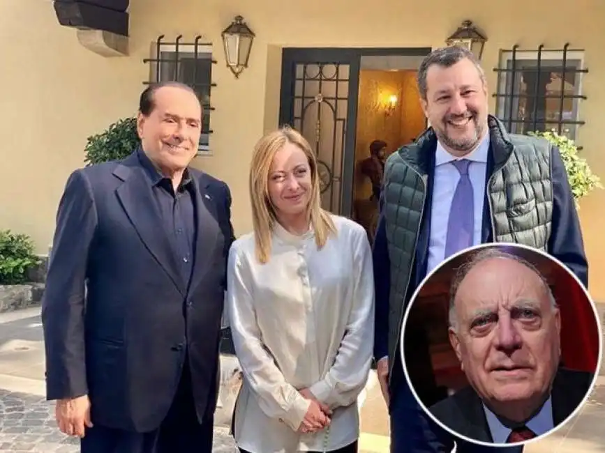 rino formica matteo salvini giorgia meloni silvio berlusconi 