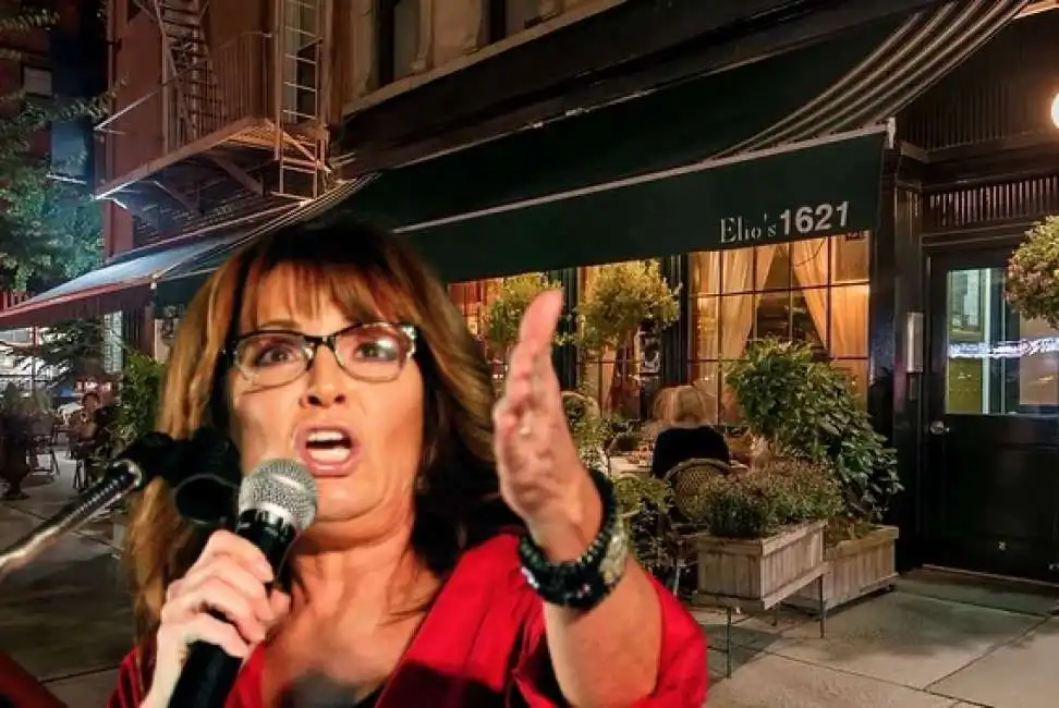 sarah palin ristorante elio's new york