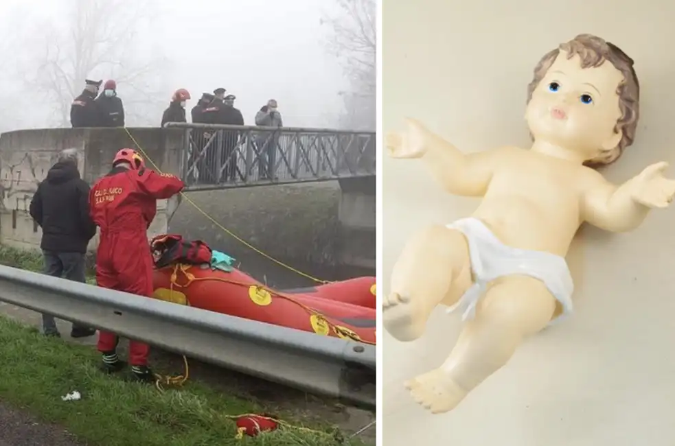 statua gesu bambino naviglio pavia