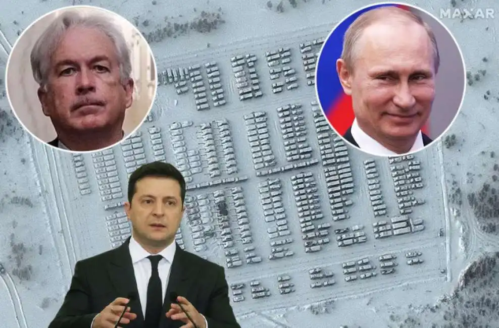 truppe russe ammassate al confine con l ucraina william burns zelensky vladimir putin 