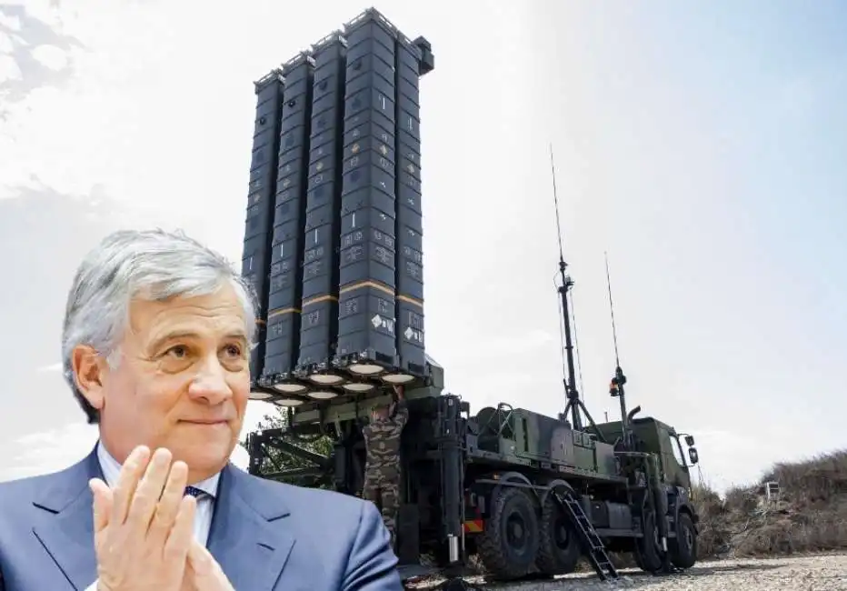 antonio tajani batteria difesa aerea samp t