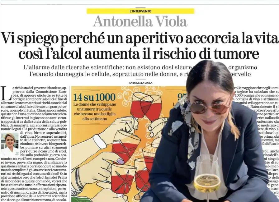 cristiana lauro antonella viola alcol vino 