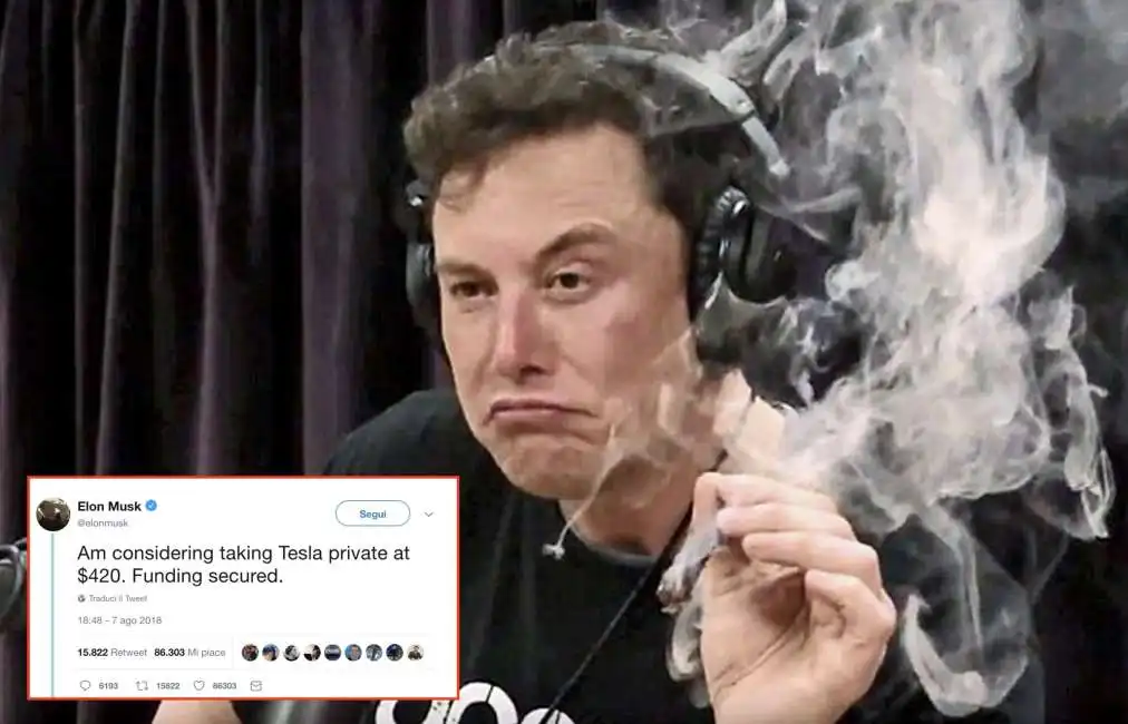 elon musk delisting tesla twitter 