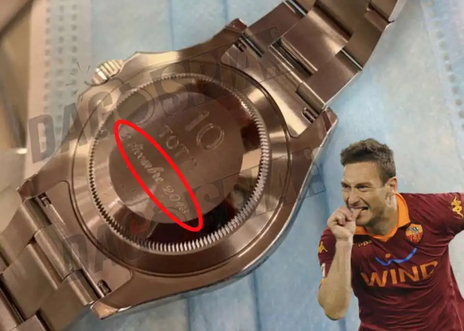 francesco totti rolex 