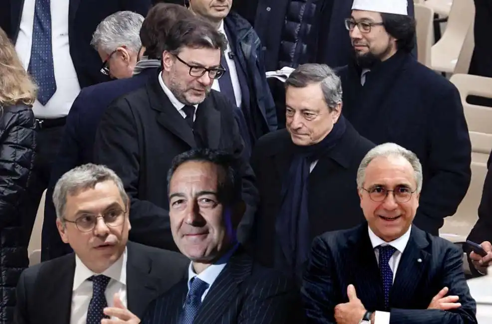 giancarlo giorgetti mario draghi antonino turicchi paolo ciocca alessandro rivera 