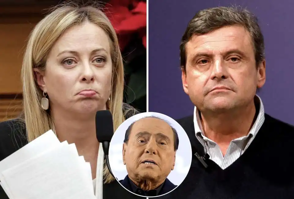 giorgia meloni silvio berlusconi carlo calenda 