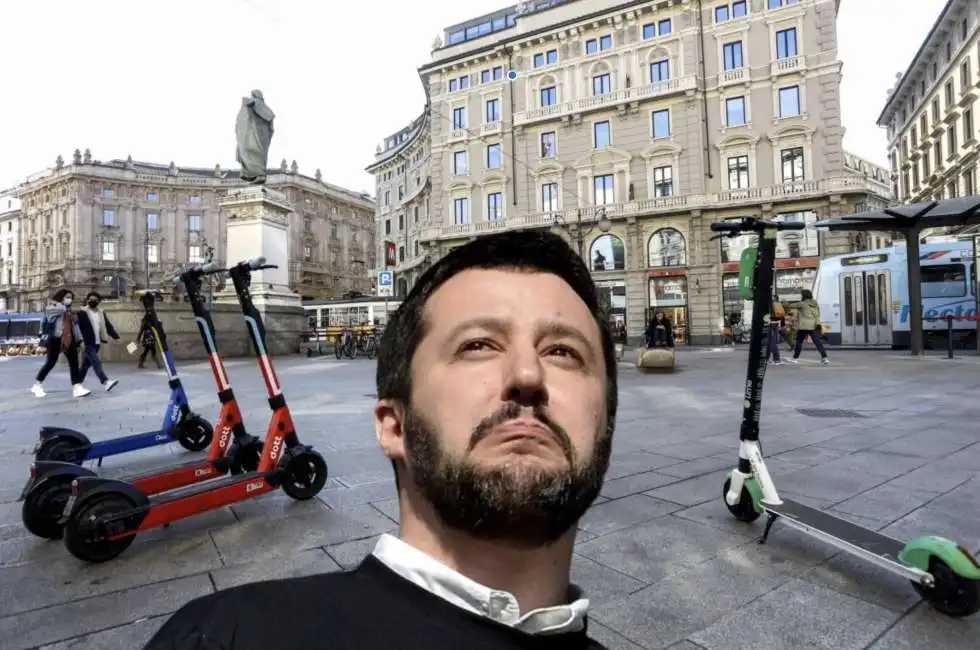 matteo salvini monopattini monopattino 