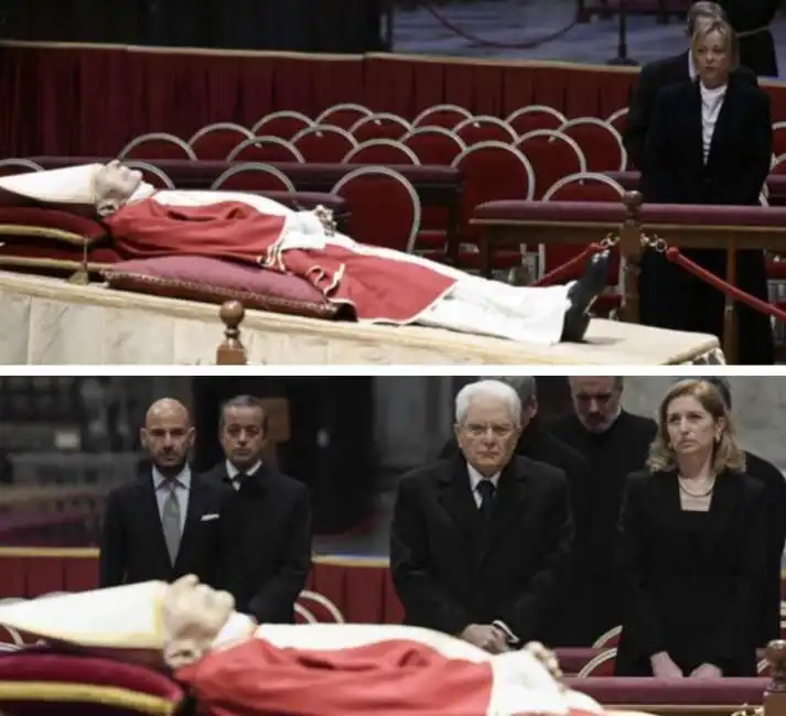 papa ratzinger benedetto xvi salma mattarella meloni