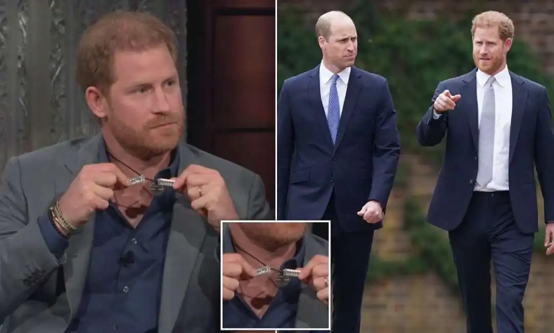 principe harry william collana late show 