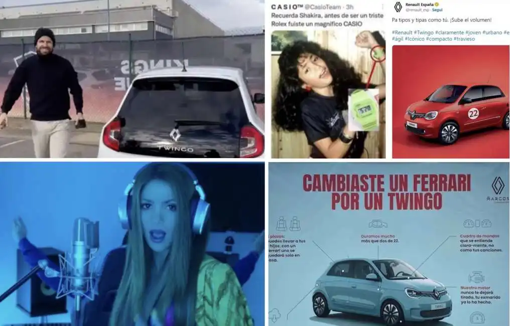 shakira pique renault twingo 