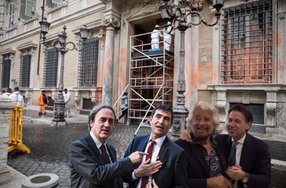 ultima generazione senato palazzo madama giuseppe conte beppe grillo angelo bonelli nicola fratoianni 