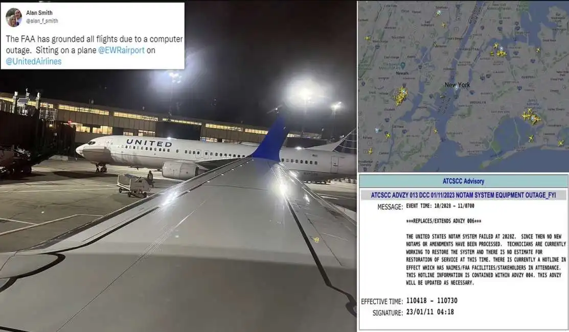 voli a terra negli stati uniti federal aviation administration aerei guasto informatico