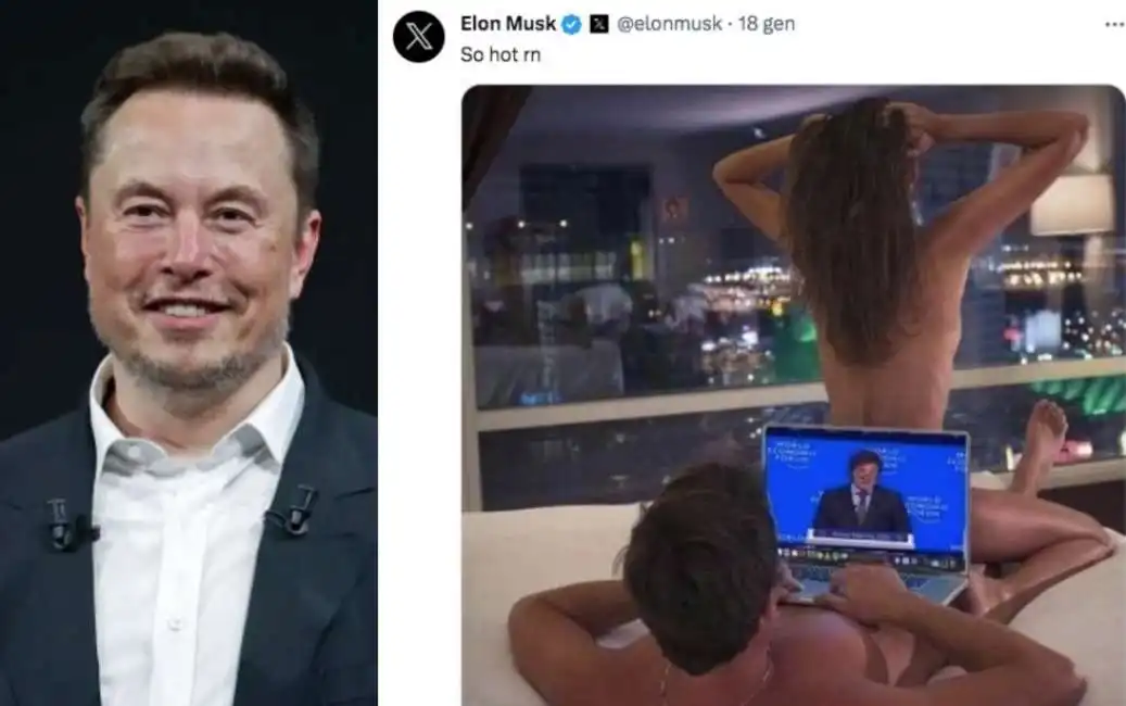 elon musk javieri milei sesso 