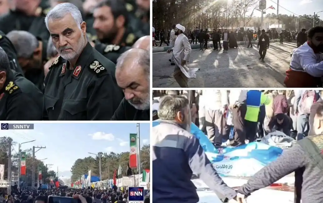 esplosioni vicino alla tomba di qassem soleimani a kerman, iran - 6 