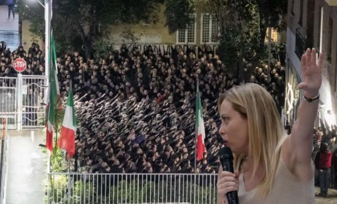 giorgia meloni acca larentia 