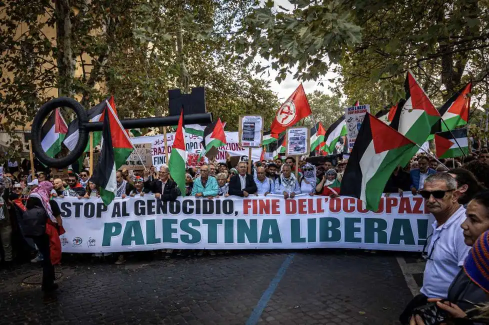 manifestazione palestina roma 