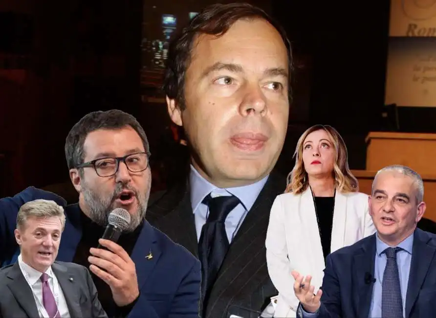 matteo salvini alessandro daffina flavio cattaneo giorgia meloni giovanbattista fazzolari 