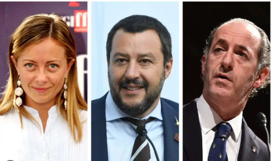 meloni salvini zaia