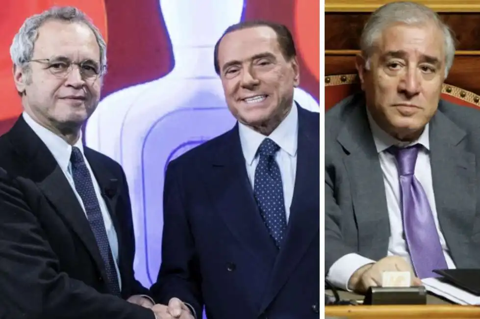 silvio berlusconi enrico mentana marcello dell utri